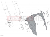 DUCATI Hypermotard 950 SP FRONT MUDGUARD [MOD:HYM950SP]