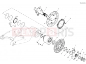 DUCATI Hypermotard 950 SP REAR WHEEL SPINDLE [MOD:HYM950SP]