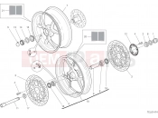 DUCATI 2021 Supersport 950 S RUOTA ANTERIORE E POSTERIORE [MOD:SS 950 S]