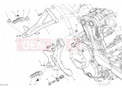 DUCATI 2021 Supersport 950 S FOOTRESTS, RIGHT [MOD:SS 950 S]