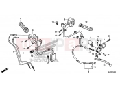 HONDA CB500X 2016 F-4 HANDLE LEVER/SWITCH/CABLE
