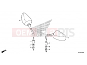 HONDA CB500X 2016 F-3 MIRROR
