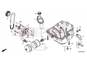 HONDA CB500X 2016 E-14 OIL PAN/OIL PUMP
