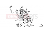 HONDA CB500X 2016 E-6 RIGHT CRANKCASE COVER