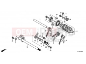 HONDA CB500X 2016 E-19 GEARSHIFT DRUM
