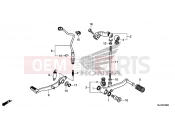 HONDA CB500X 2016 F-29 PEDAL