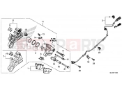 HONDA CB500X 2016 F-17 REAR BRAKE CALIPER