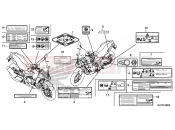 HONDA CB500X 2016 F-49 CAUTION LABEL