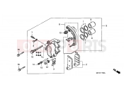 HONDA FJS600D6 SILVER WING 2006 F-17 REAR BRAKE CALIPER