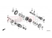 HONDA X-ADV 750 (ADV750H) 2017 E-17-10 TRANSMISSION (MAINSHAFT)