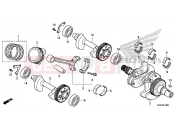 HONDA X-ADV 750 (ADV750H) 2017 E-16 CRANKSHAFT/PISTON