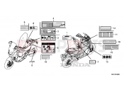 HONDA X-ADV 750 (ADV750H) 2017 F-49 CAUTION LABEL
