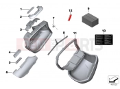 BMW Motorrad BMW 2019 S models S1000 XR (0D03, 0D13) INGLE COMPONENTS FOR TOURING CASE
