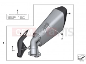 BMW Motorrad BMW 2019 S models S1000 XR (0D03, 0D13) PORT MUFFLER