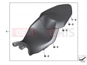BMW Motorrad BMW 2019 S models S1000 XR (0D03, 0D13) ENCH SEAT 2
