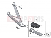 BMW Motorrad BMW 2019 S models S1000 XR (0D03, 0D13) OOTREST, REAR FOOTREST, REAR