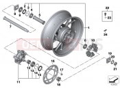 BMW Motorrad BMW 2019 S models S1000 XR (0D03, 0D13) AST RIM, REAR