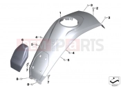 BMW Motorrad BMW 2019 R models R 1250 GS 19 (0J91, 0J93) ANK COVER, CENTER
