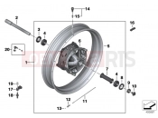 BMW Motorrad BMW 2019 R models R 1250 GS 19 (0J91, 0J93) POKE WHEEL FRONT