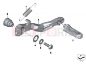 BMW Motorrad BMW 2019 R models R 1250 GS 19 (0J91, 0J93) OOTBRAKE LEVER, MACHINED