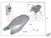 BMW Motorrad BMW 2019 R models R 1250 GS 19 (0J91, 0J93) ALLYE SEAT WITH LUGGAGE PLATFORM 2