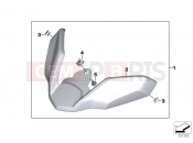 BMW Motorrad BMW 2019 R models R 1250 GS 19 (0J91, 0J93) XTENSION FRONT WHEEL COVER