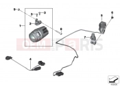 BMW Motorrad BMW 2019 R models R 1250 GS 19 (0J91, 0J93) ETROFIT LED AUXILIARY HEADLIGHT