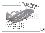 BMW Motorrad BMW 2019 R models R 1250 GS 19 (0J91, 0J93) NGINE GUARD, ALUMINUM