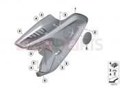 BMW Motorrad BMW 2019 R models R 1250 GS 19 (0J91, 0J93) OVER FOR INTAKE SNORKEL