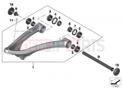 BMW Motorrad BMW 2019 R models R 1250 GS 19 (0J91, 0J93) RAILING ARM