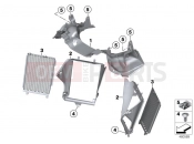BMW Motorrad BMW 2019 R models R 1250 GS 19 (0J91, 0J93) ORK PARTITION WITH AIR DUCT