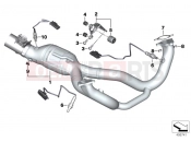 BMW Motorrad BMW 2019 R models R 1250 GS 19 (0J91, 0J93) XHAUST MANIFOLD