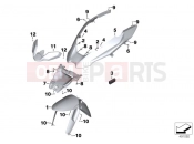 BMW Motorrad BMW 2019 R models R 1250 GS 19 (0J91, 0J93) RONT WHEEL FENDER