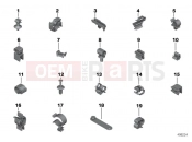 BMW Motorrad BMW 2019 R models R 1250 GS 19 (0J91, 0J93) ARIOUS CABLE HOLDERS