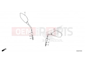 HONDA Africa Twin Adv. Sport DCT ES CRF1100D4M 2021 F-3 MIRROR