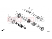 HONDA Africa Twin Adv. Sport DCT ES CRF1100D4M 2021 E-17-10 TRANSMISSION (MAINSHAFT)
