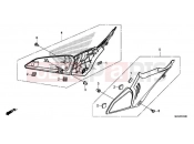 HONDA CB650RAK - CB650R Neo Sports Café 2019 F-24 SIDE COVER