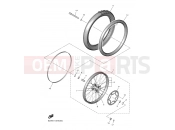 YAMAHA YZ 250 F YZ250F (B7BB) 2021 FRONT WHEEL