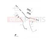 YAMAHA YZ 250 F YZ250F (B7BB) 2021 STEERING HANDLE & CABLE