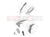 YAMAHA YZ 250 F YZ250F (B7BB) 2021 SIDE COVER