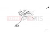 HONDA CB650RAM - CB650R Neo Sports Café 2021 F-36 TAILLIGHT & LICENSE LIGHT