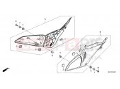 HONDA CB650RAM - CB650R Neo Sports Café 2021 F-24 SIDE COVER
