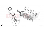 HONDA CB650RAM - CB650R Neo Sports Café 2021 E-16 CRANKSHAFT & PISTON