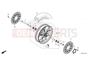 HONDA CB650RAM - CB650R Neo Sports Café 2021 F-14-40 FRONT WHEEL