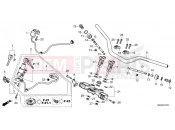 HONDA Africa Twin Adv. Sport ES CRF1100A4M 2021 F-7 HANDLE PIPE & TOP BRIDGE