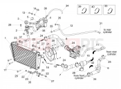 APRILIA Dorsoduro 900 ABS (USA) Cooling system