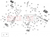 APRILIA Dorsoduro 900 ABS (USA) Foot rests