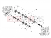APRILIA Dorsoduro 900 ABS (USA) Gear box - Gear assembly