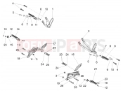 APRILIA RS 125 4T ABS Foot rests