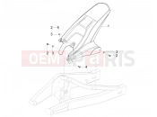 APRILIA RS 125 4T ABS Rear mudguard
